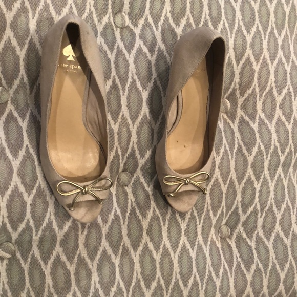 Kate Spade linen wedge heels. 6M - Picture 5 of 5